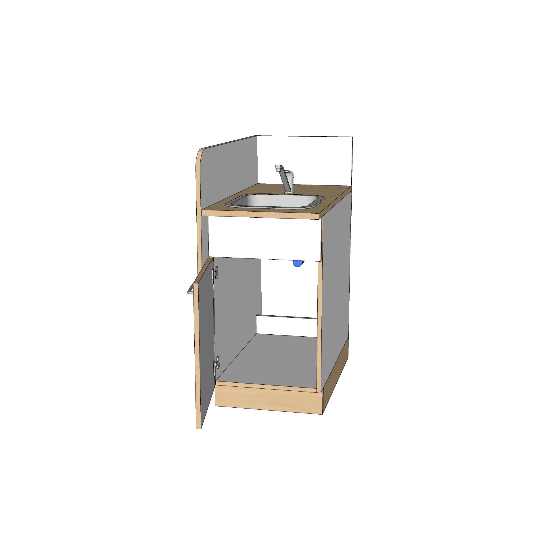 ROBHOC-WICKELANLAGE-MODUL-1TÜR+BECKEN-40x46CM