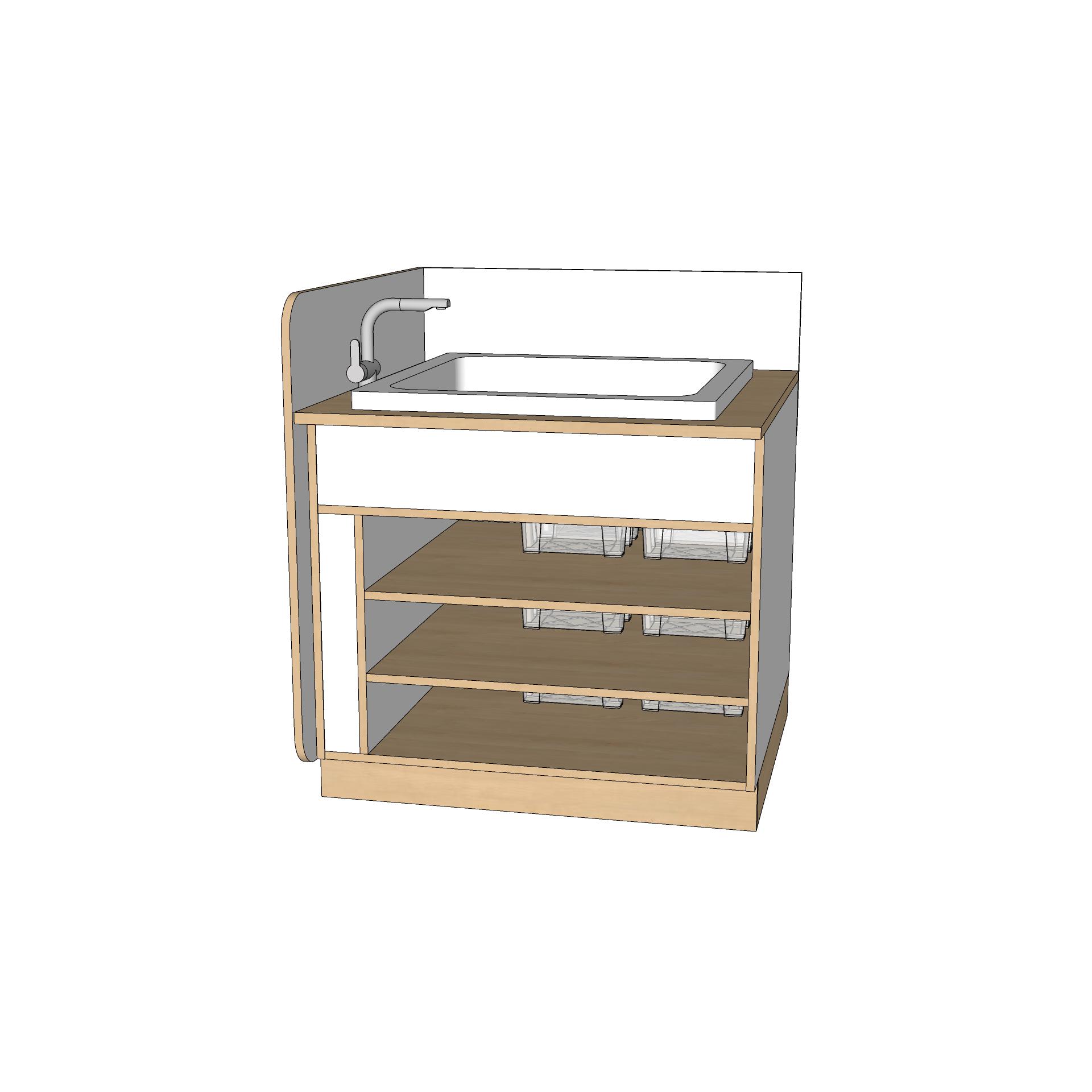 ROBHOC-WICKELANLAGE-MODUL-3FÄCHER+WANNE-80x80CM